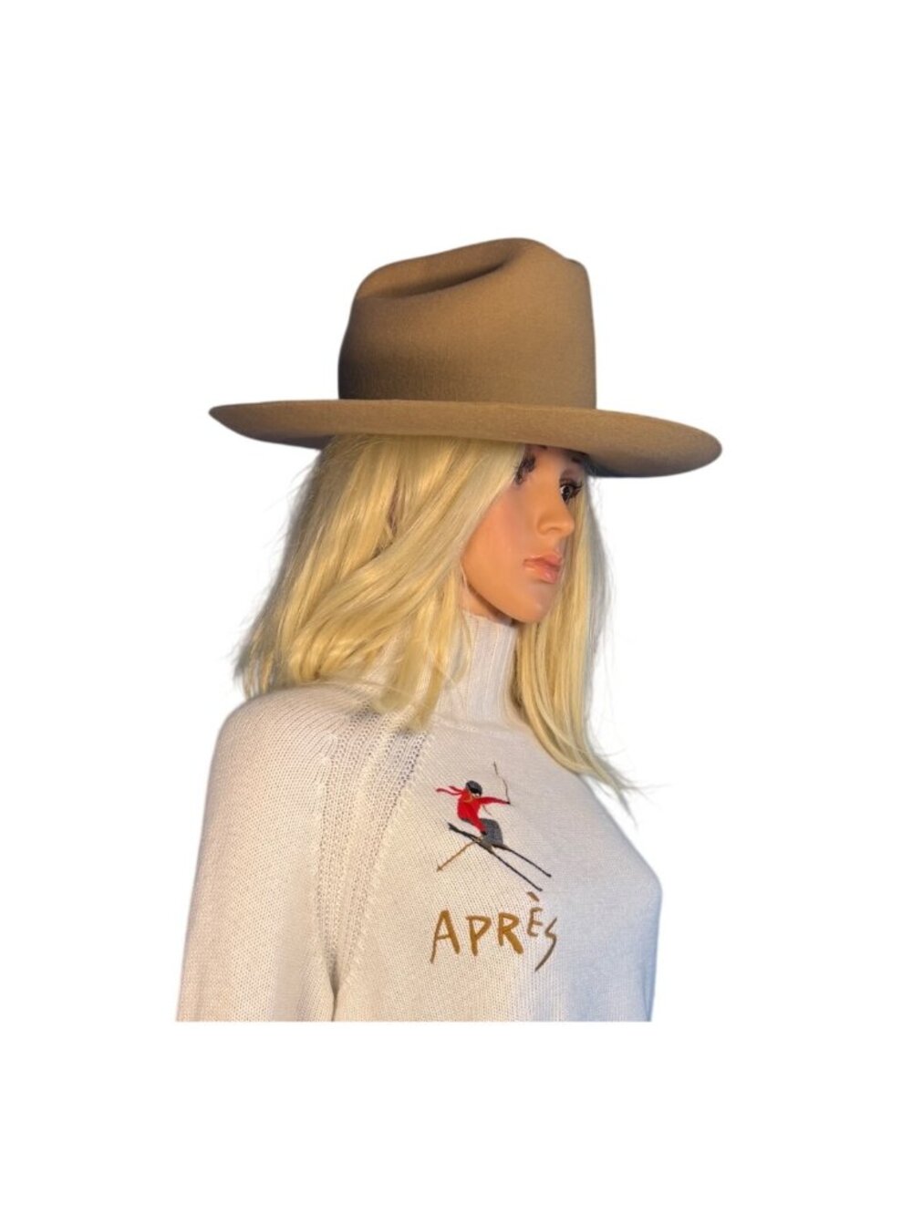 Gigi Pip Ezra Western Hat Cattleman Cowgirl 55cm XS MSRP$136 Worn Once - Picture 3 of 17